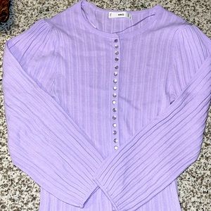 Light Purple Long Sleeve Top